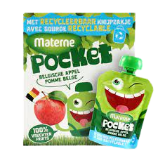 [PO01] Compote Pocket Pomme 6X (4x90g) 