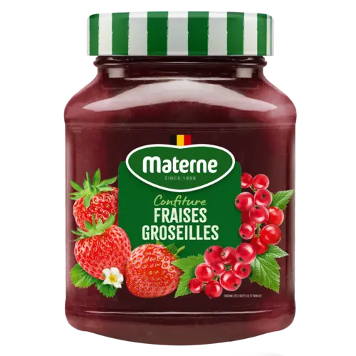 [EX12] Confiture Fraises-Groseilles rouges 8x450g 